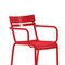 Flash Furniture Red All-Weather Steel Dining Chair XU-CH-10318-ARM-RED-GG - alternate 6